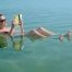 Floating in the dead sea