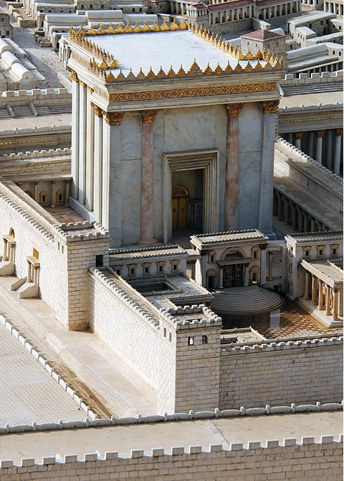A model of the temple in Jerusalem