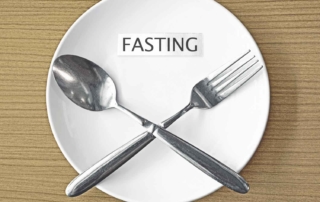 Jewish Fasting plate with knife and fork