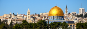 View of Dome of the Rock and Jerusalem architecture