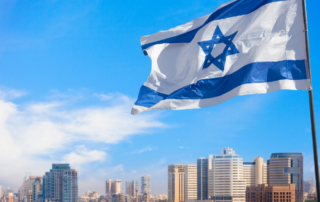 Israel Flag Tel Aviv