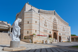 Statue of the Virgin Mary at the Basilica (Church) of the Annunciation in Nazareth