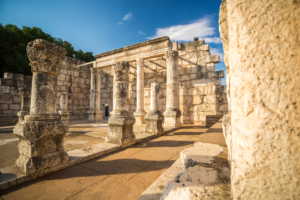 Synagogue ruins in Capernaum