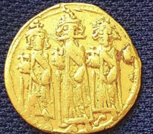 Byzantine Gold Coin from Ramat Ha-Sharon