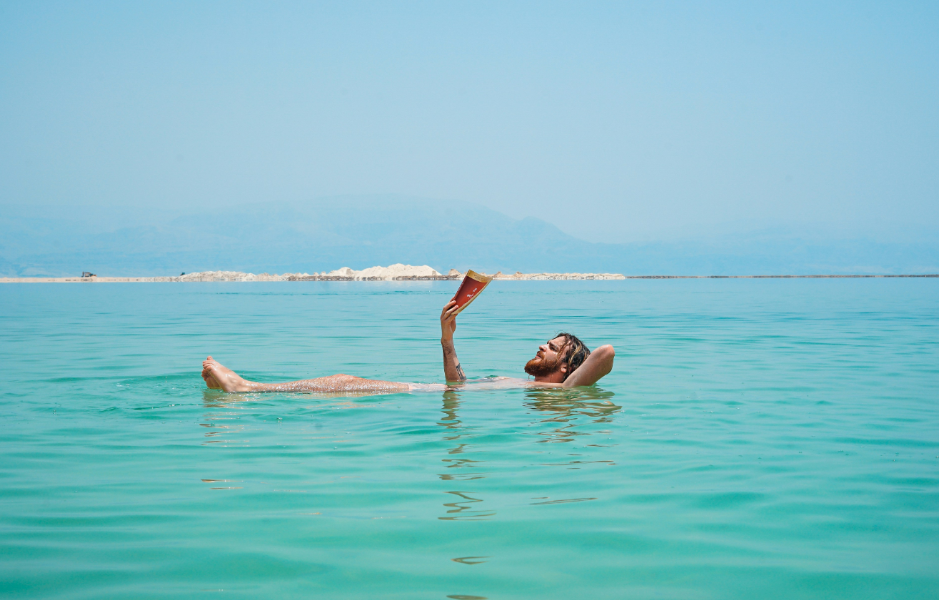 Dead sea floating