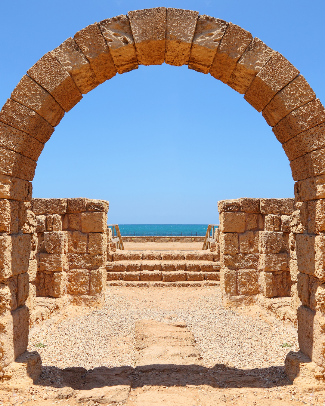 Ancient stone archways in Jerusalem 